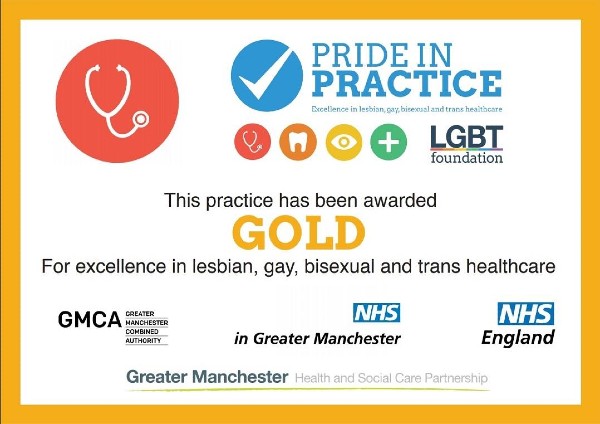 Pride in Practice Gold Award